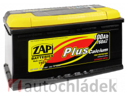 Autobaterie ZAP Plus 12V 100Ah 760A EN 60038