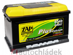 Autobaterie ZAP Plus 12V 65Ah 640A EN 56530
