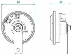 AUTOLAMP Klakson 12V diskový 9 cm