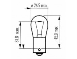 AUTOLAMP Žárovka 24V 21W BA15s