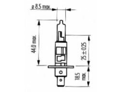 AUTOLAMP Žárovka H1 12V 55W P14,5s