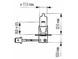 AUTOLAMP Žárovka H3 12V 55W PK22s