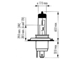 AUTOLAMP Žárovka H4 12V 100/90W P43t POWER