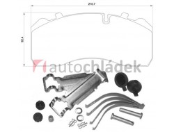 Deska brzdová 29095 29093 BPW, MAN, MB, SAF, SCANIA, SOR