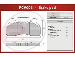 Deska brzdová PROFI PART 29174 RVI, VOLVO