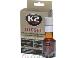 K2 DIESEL 50 ml - aditivum do paliva (obnovuje výkon motoru, snižuje emisní hodnoty)