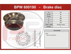 Kotouč brzdový BPW SKHBF 9010 ECO-PLUS-UNI od 05/03 377x45x160 mm