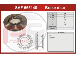 Kotouč brzdový INTEGRAL SAF SKRB 9019WI