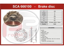 Kotouč brzdový SCANIA 124, SCANIA 144 430x45x131 mm