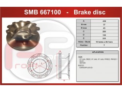 Kotouč brzdový SMB, FRUEHAUF, GIGANT 430x155x45 mm