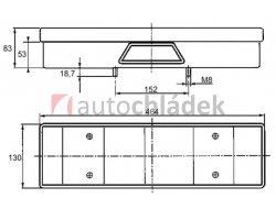 Lampa zadní DAF95 levá