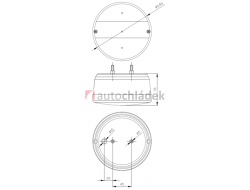 Svítilna zadní kulatá pravá