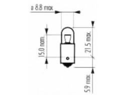 NARVA Žárovka 24V 4W BA9s