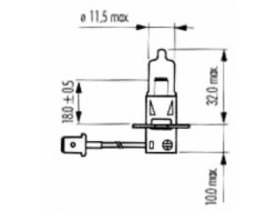 NARVA Žárovka speciální H3 48V 50W PK22s