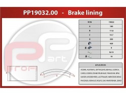 Obložení brzd BPW 420x180x17,8/10,7 mm