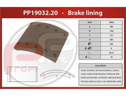 Obložení brzd BPW 424x180x17,8/10,7 mm