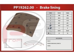 Obložení brzd IVECO, TATRA 410x180x20,4/14,9x201 mm