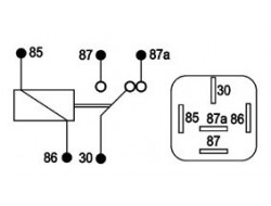 Relé přepínací 12V 30A