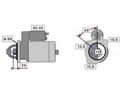 Startér 4 kW/24V RVI