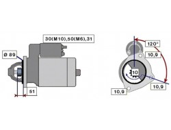 Startér 5kW/24V IVECO