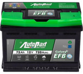 Autobaterie AUTOPART GALAXY EFB Start-Stop 12V 72Ah 720A EN