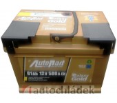 Autobaterie AUTOPART GALAXY GOLD 12V 61Ah 580A EN