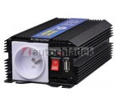 AUTOLAMP Měnič napětí z 12V DC na 230V AC 300W trvale+USB výstup