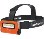 BERNER LED Aku čelová svítilna 2 v 1 USB-C