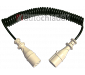 Kabel elektrický spirálový 7-pólový s kolíkem