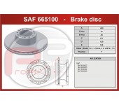 Kotouč brzdový SAF SKRB 9022K, SKRB 9022W 430x130x45 mm