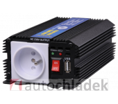 AUTOLAMP Měnič napětí z 24V DC na 230V AC 300W trvale+USB výstup