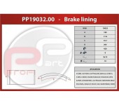 Obložení brzd BPW 420x180x17,8/10,7 mm