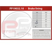 Obložení brzd BPW 422x180x17,8/10,7 mm