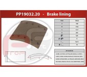 Obložení brzd BPW 424x180x17,8/10,7 mm