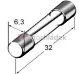 Pojistka skleněná 7,5 A 6,3x32 mm