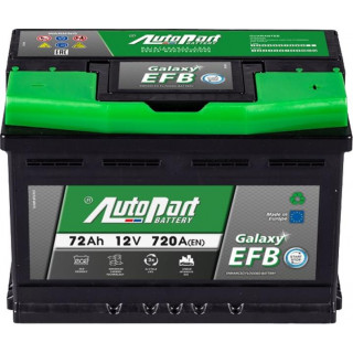 Autobaterie AUTOPART GALAXY EFB Start-Stop 12V 72Ah 720A EN