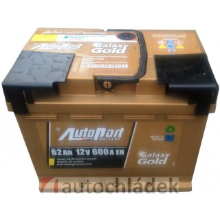 Autobaterie AUTOPART GALAXY GOLD 12V 62Ah 580A EN