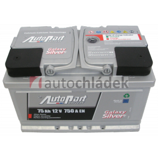 Autobaterie AUTOPART GALAXY SILVER 12V 75Ah 750A EN