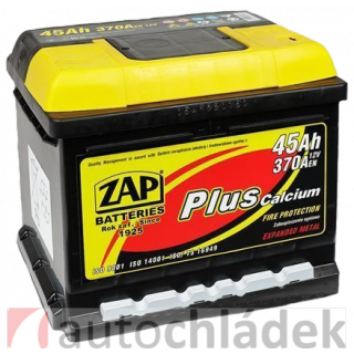 Autobaterie ZAP Plus 12V 45Ah 370A EN 54558