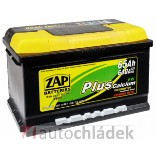 Autobaterie ZAP Plus 12V 65Ah 640A EN 56530