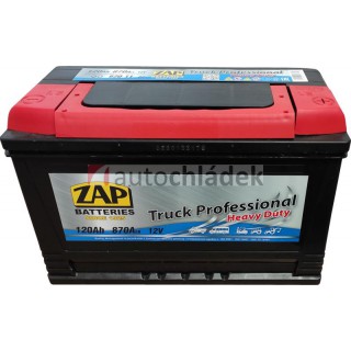 Autobaterie ZAP Truck Professional HD 12V 120Ah 950A EN 62011