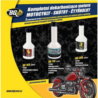 BG 6900 KIT dekarbonizace pro 4-taktní motocykly 3x100 ml