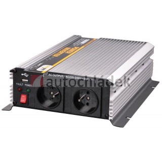 CARSPA Měnič napětí z 24V DC na 230V AC 1600W trvale