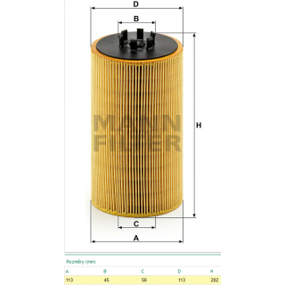 Filtr oleje HU13125/3 MAN TGA od r.v. 2003 ( HU13125x )