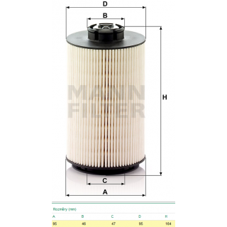 Filtr paliva PU1058x