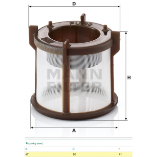 Filtr paliva PU50z MAN TGA