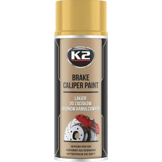 K2 BRAKE CALIPER PAINT 400 ml ZLATÁ - barva na brzdové třmeny a bubny