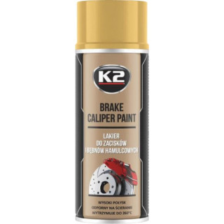 K2 BRAKE CALIPER PAINT 400 ml ŽLUTÁ - barva na brzdové třmeny a bubny