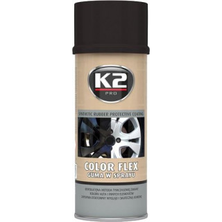 K2 COLOR FLEX 400 ml (černá lesklá) - ochranný nátěr ze syntetického kaučuku