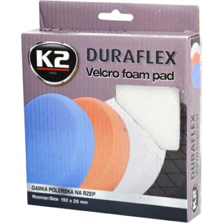 K2 DURAFLEX Náhradní leštící houba 150 x 25 mm BÍLÁ